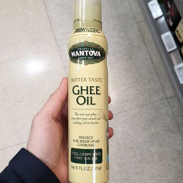 만토바 기오일 스프레이 버터맛 147ml 오일