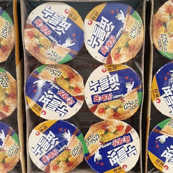 농심 누들핏 육개장사발면맛 35.5g x 6개
