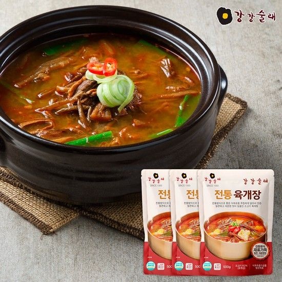 강강술래 전통 육개장 500g x 3팩