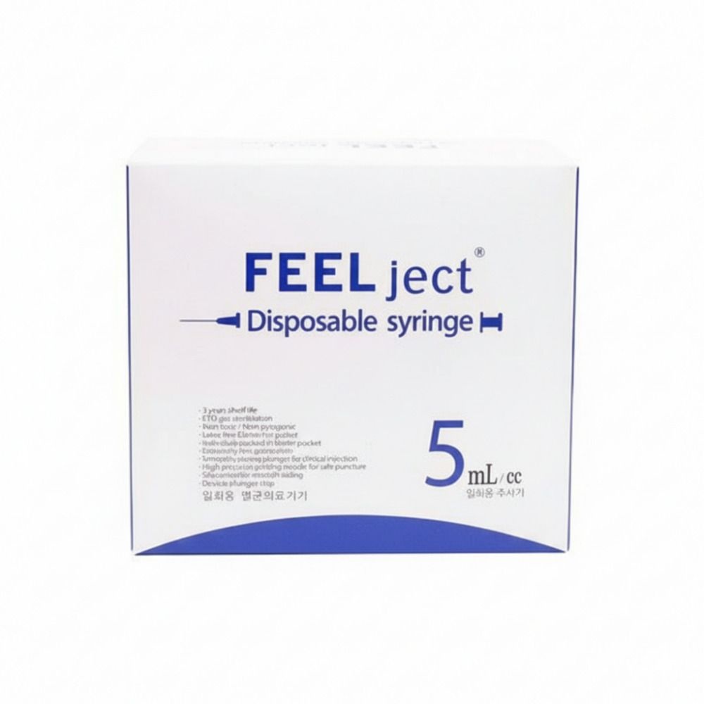 필텍 일회용 주사기 5CC 23G 25mm 100개입