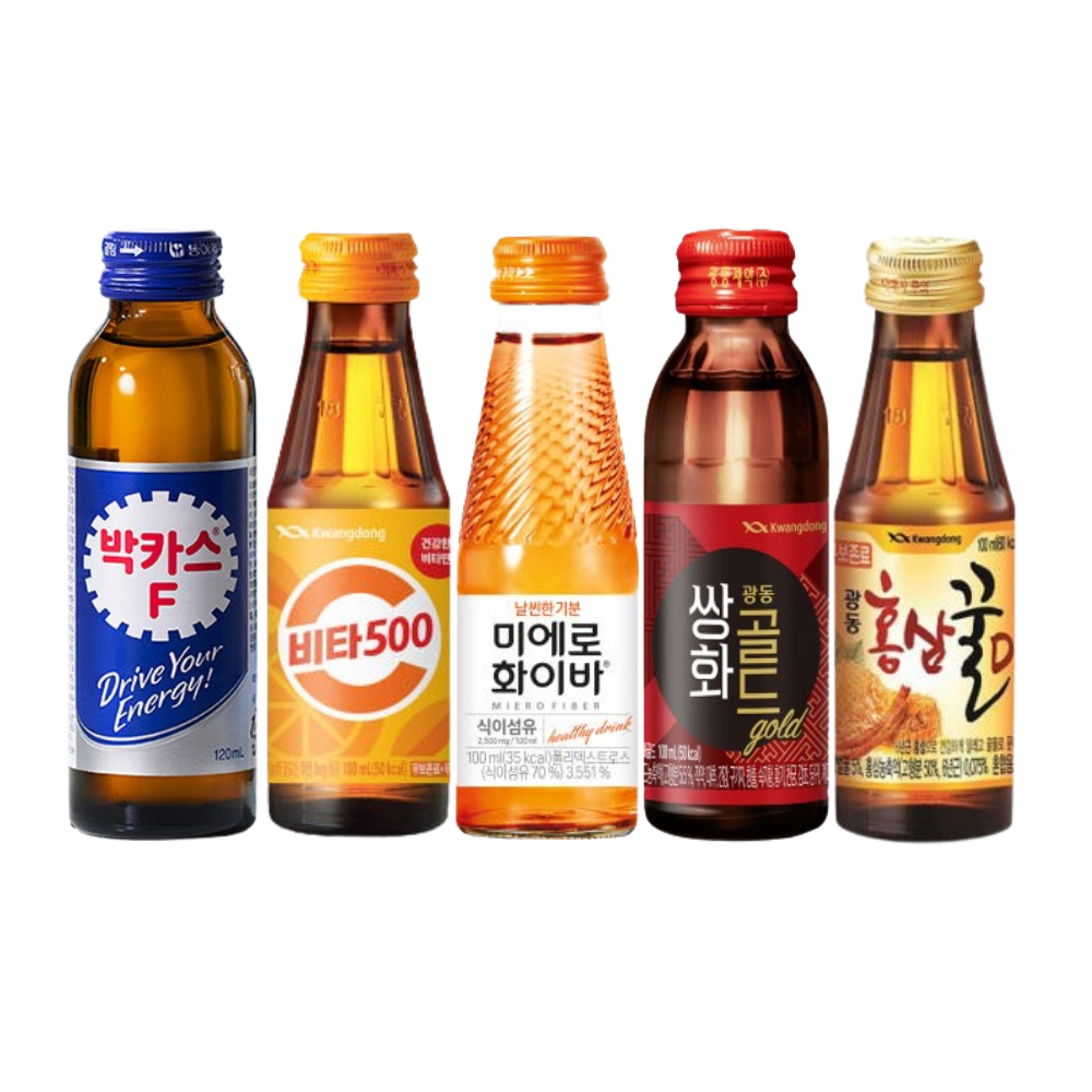 비타500 박카스F 미에로화이바 쌍화골드 홍삼꿀D 각10병씩 총 50병
