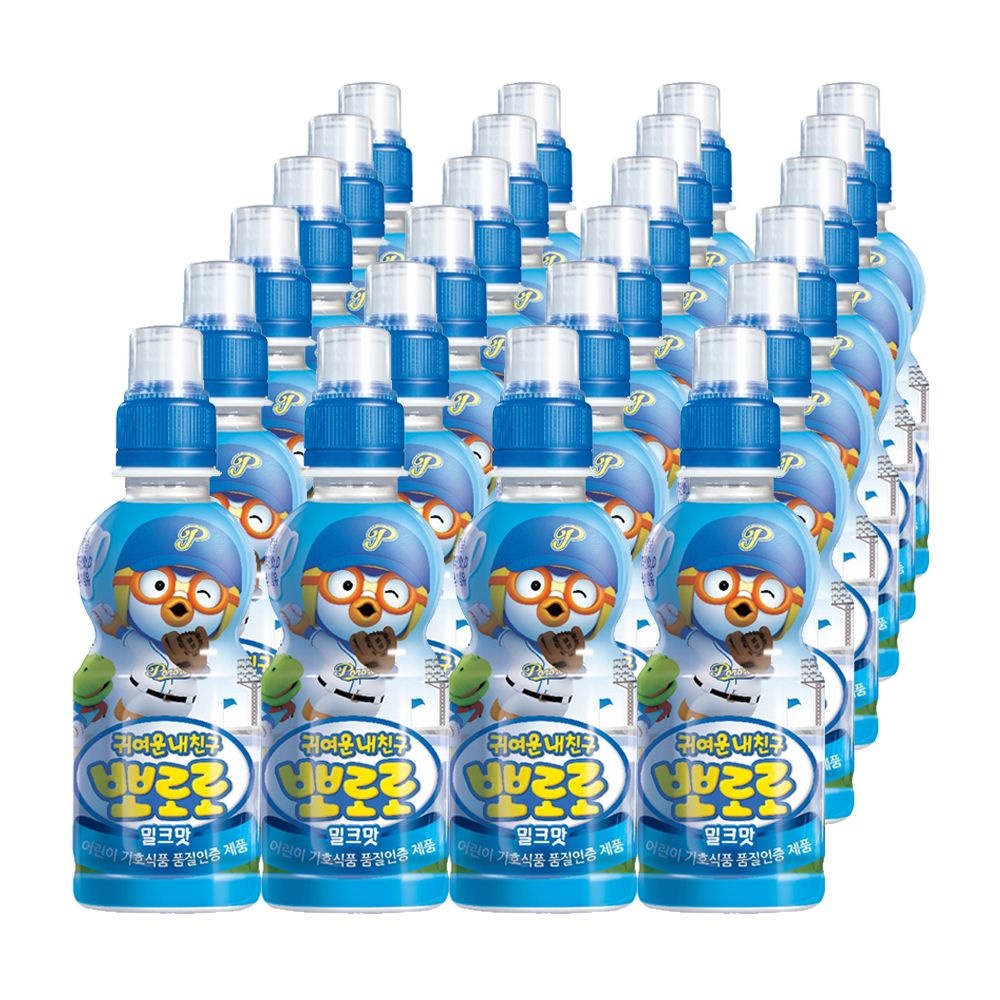 뽀로로 음료수 밀크맛 235ml x 24개