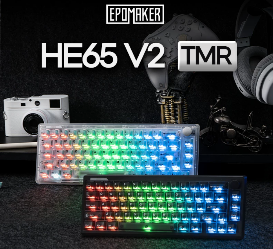 [해외] 에포메이커 EPOMAKER HE65 V2 TMR 자석축 게이밍 키보드 65% 배열 홀센서 키보드 FPS 게임 사무용 발로란트 CS2 델타포스