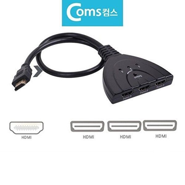 고품질 HDMI 셀렉터 고해상도 분배기 노트북연결 모니터 지원 영상분배기 학교 선택기 분배기 HDMI WFP199O