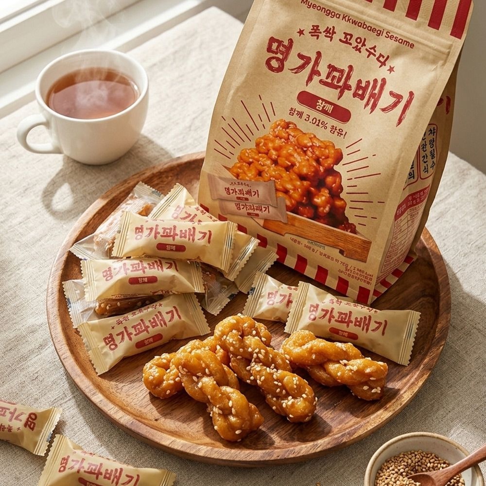 명가꽈배기 참깨맛 폭싹 꼬았수다 500g 1개