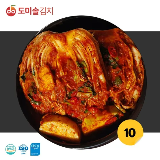 [APP전용] [도미솔김치] 사랑채 포기김치 10kg 
