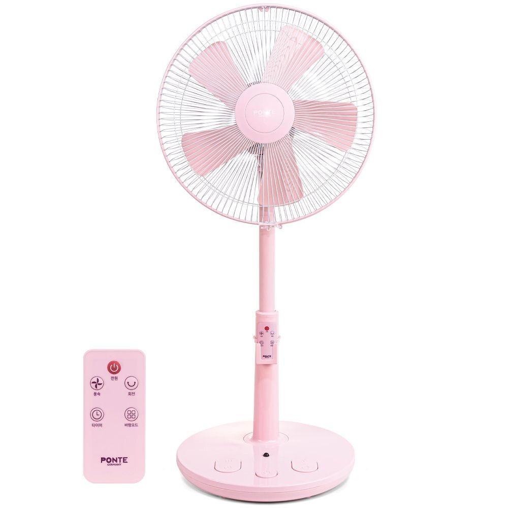 폰테 초미풍 발터치 리모컨 선풍기 PTF-R2411F-P(핑크)