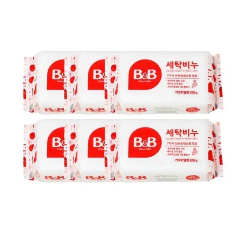 비앤비 세탁비누 카모마일 200g 6개