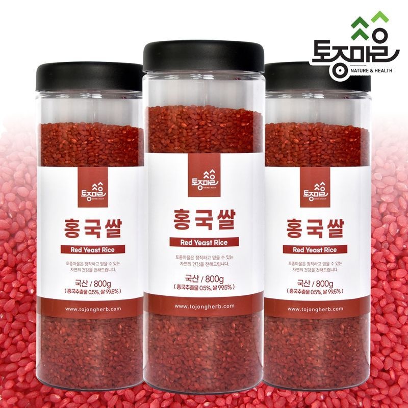 토종마을 국산 홍국쌀 800g X 3개