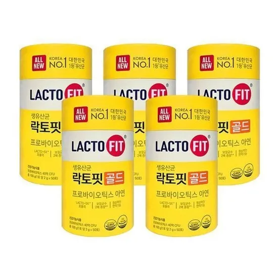 [하프클럽]종근당건강 락토핏 올뉴 락토핏 골드 2g x 50포 5통 HIS