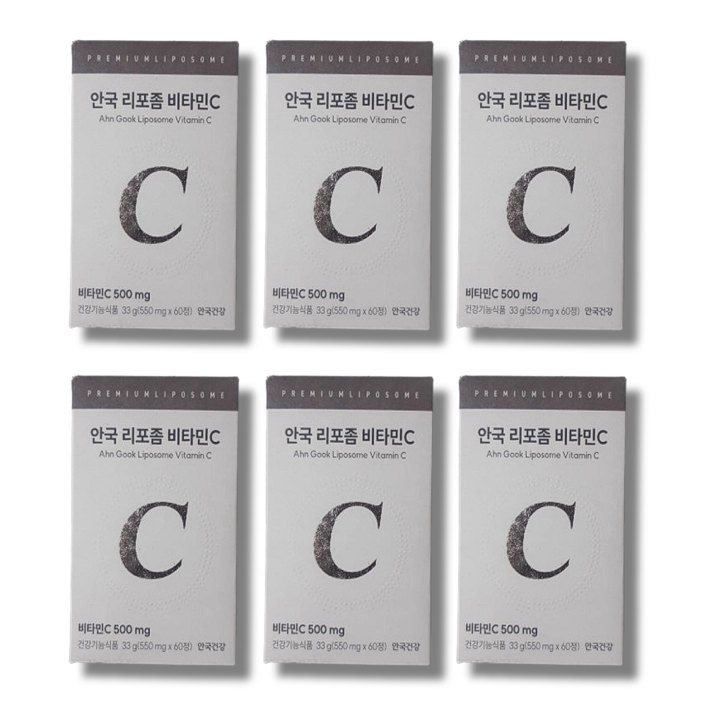[오늘출발] 안국건강 리포좀 비타민C 550mg x 60정 6박스