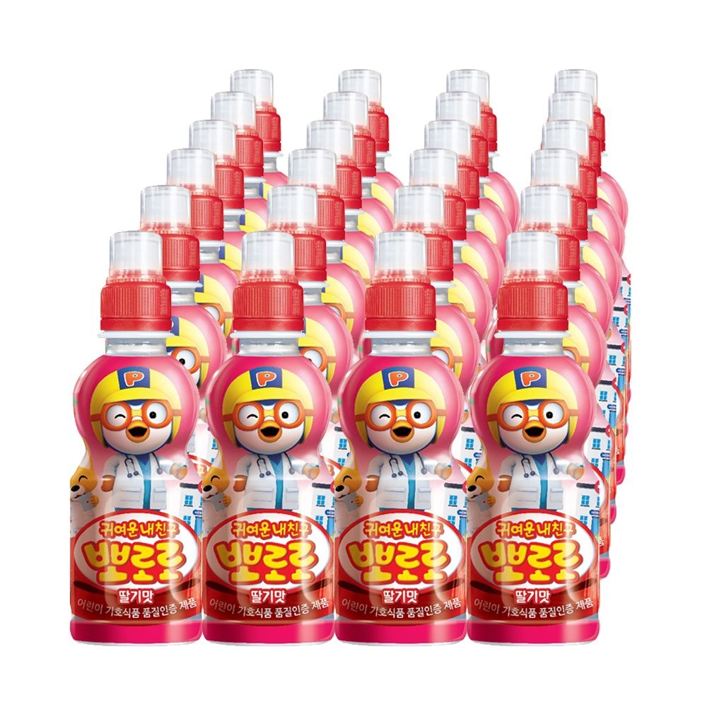팔도 뽀로로 음료수 딸기맛 235ml 총24개
