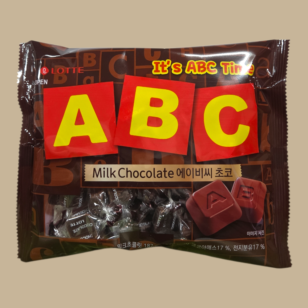 롯데제과 ABC 초콜릿 187g