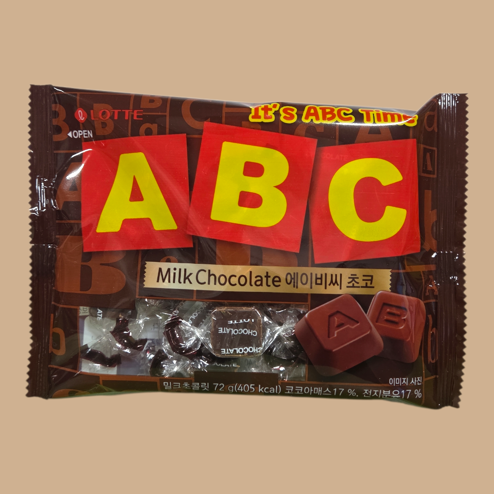롯데제과 ABC 초콜릿 72g x20 (1박스)