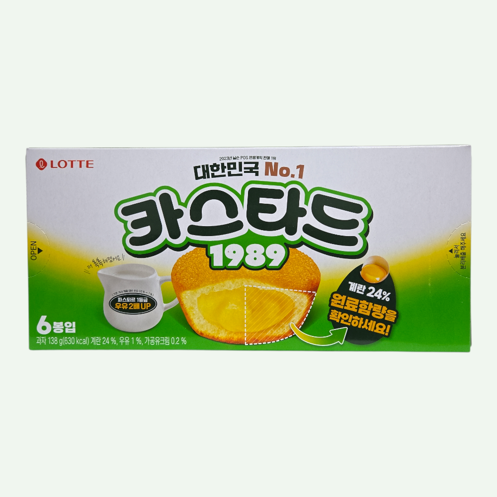 [오늘출발] 롯데제과 롯데 카스타드 오리지널 138g x12