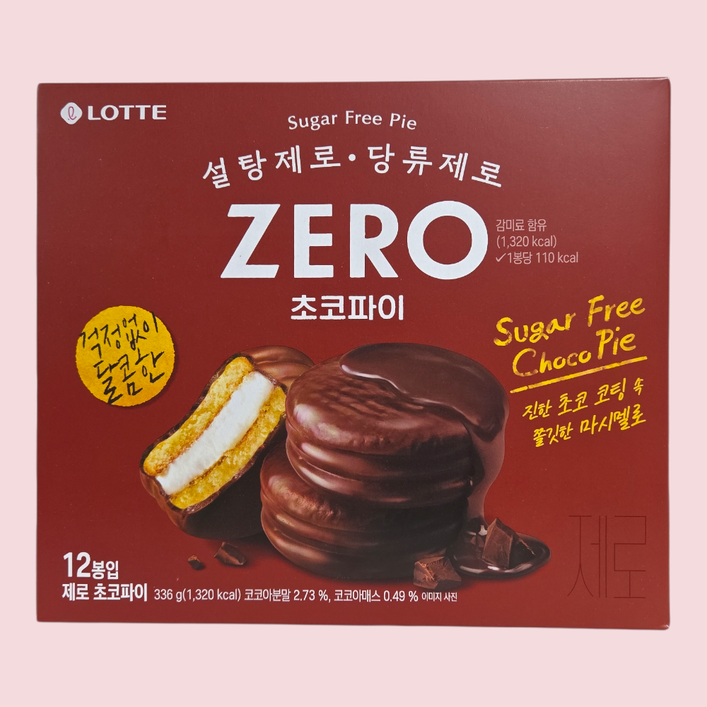 롯데제과 제로 초코파이 336g x8(1박스)