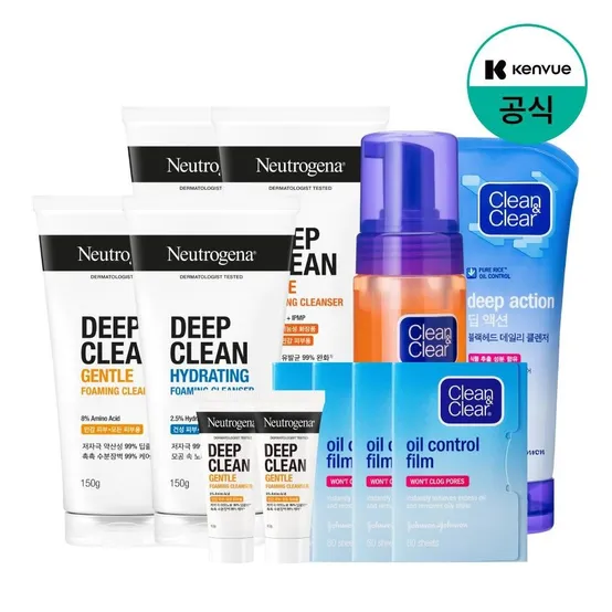 [20%쿠폰] 클린앤클리어 에센셜 훼이셜 포밍 클렌저 150mL x3