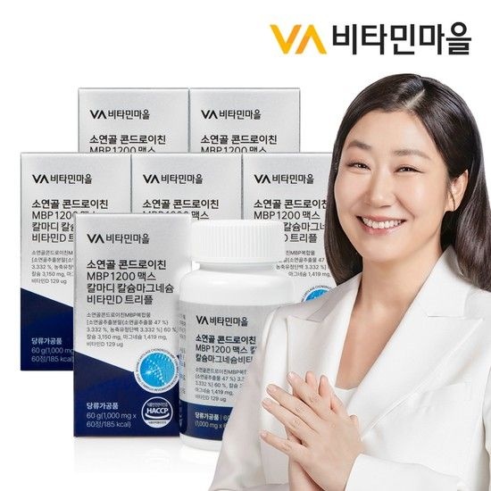 소연골 콘드로이친 MBP 1200 맥스 칼마디 칼슘마그네슘비타민D 트리플 60정 x 6박스 (총6개월분)