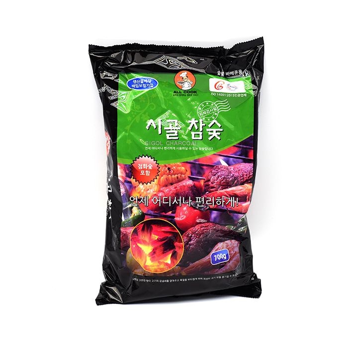 바베큐용 시골 참숯 700g (점화숯 포함)
