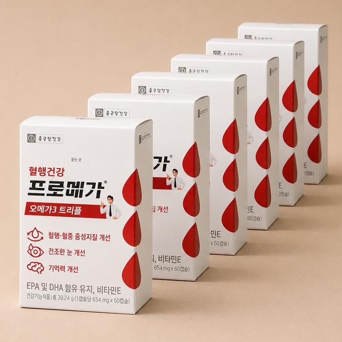 종근당건강 프로메가 오메가3 트리플 60캡슐 6박스