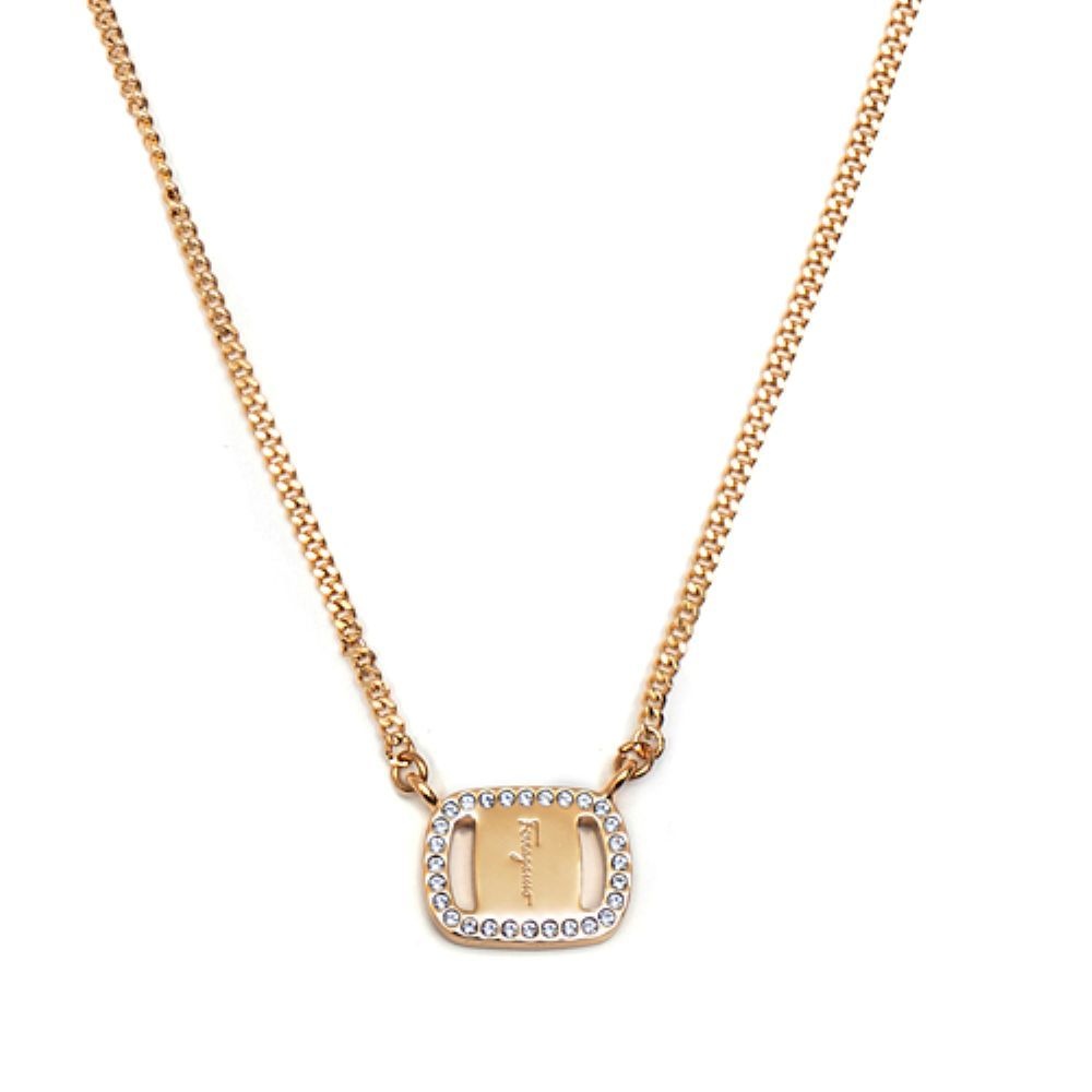라프리마 [FERRAGAMO] 페라가모 바라 팬던트 목걸이 76-0227 GOLD 717141