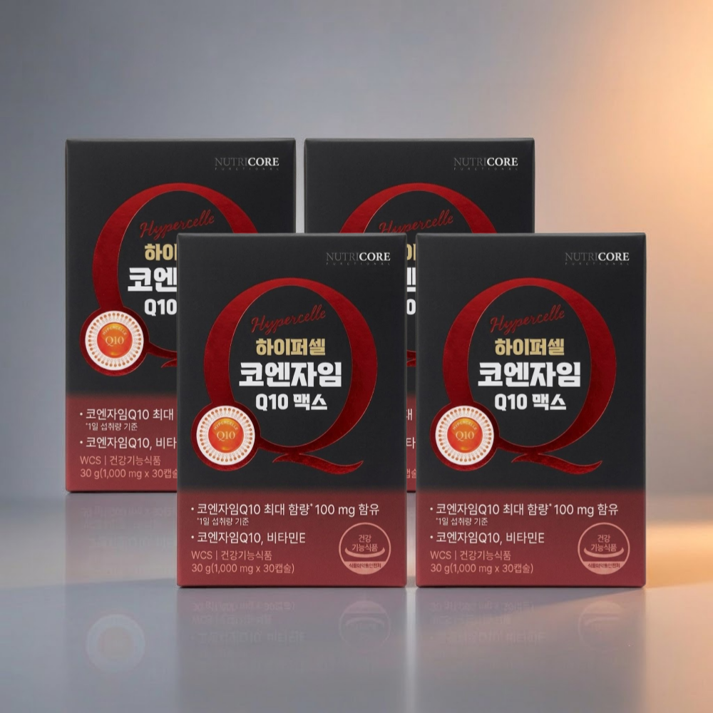 하이퍼셀 코엔자임Q10 맥스 1000mg 30캡슐 4개