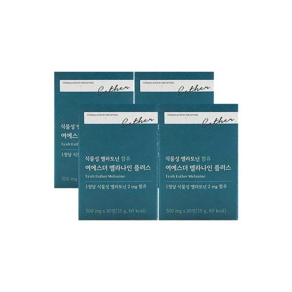 [하프클럽]에스더포뮬러 식물성 멜라토닌 함유 여에스더 멜라나인 플러스 500mg x 30정 x 4박스