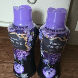 다우니 퍼퓸 쥬얼 자수정 베리 480g 향기 부스터 본품 2개 + (증정) 섬유유연제 200ml 샘플 1개