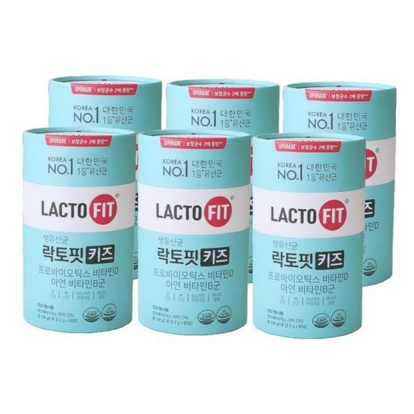 [하프클럽]종근당건강 락토핏 키즈 60포 x6개