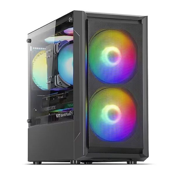 darkFlash DK301M RGB MESH 강화유리 미니타워 블랙 4046664