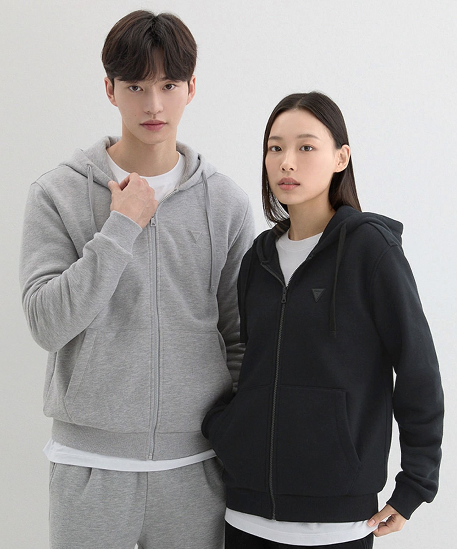게스홀딩스코리아유한회사 게스 매장정품 게스 GUESS NP4KE401 ON 2color 유니 기모 후드집업 4 5680266