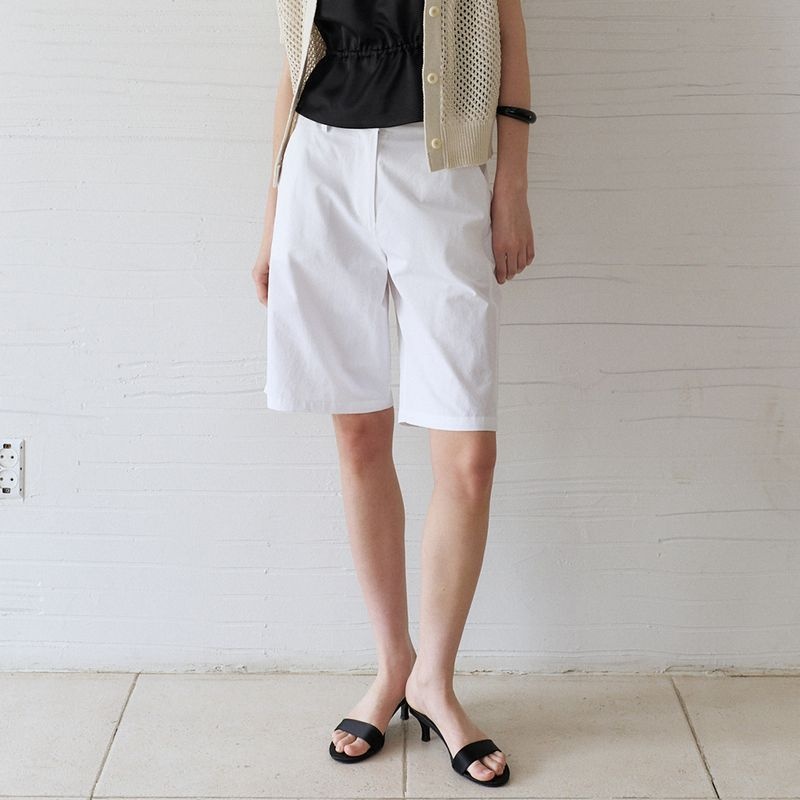노우드 Stitch-Line Bermuda Pants (Ivory)