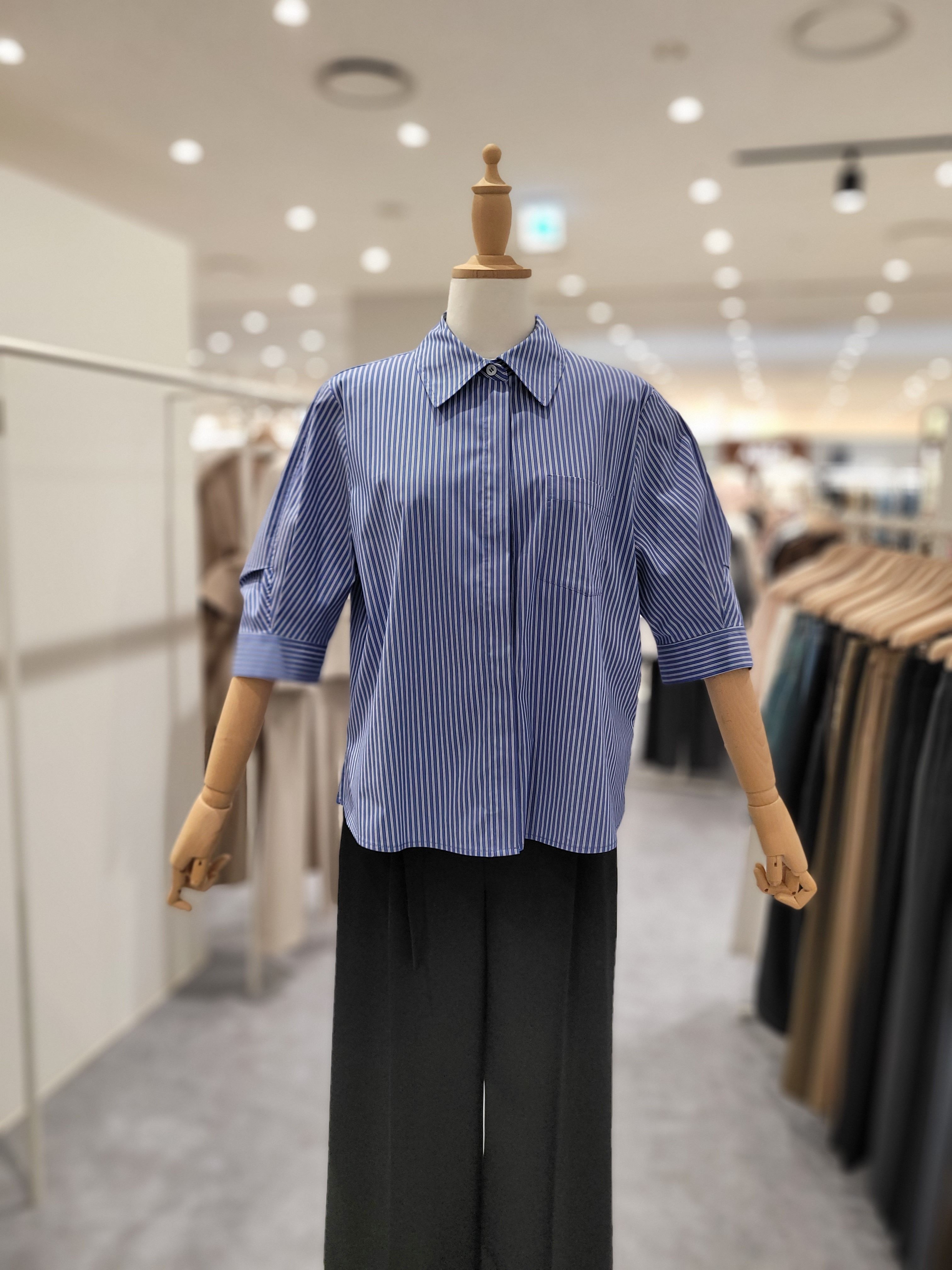 재고임박 KL(K558) 프레시 스트라이프 셔츠 KGWBLQE910DARK BLUE