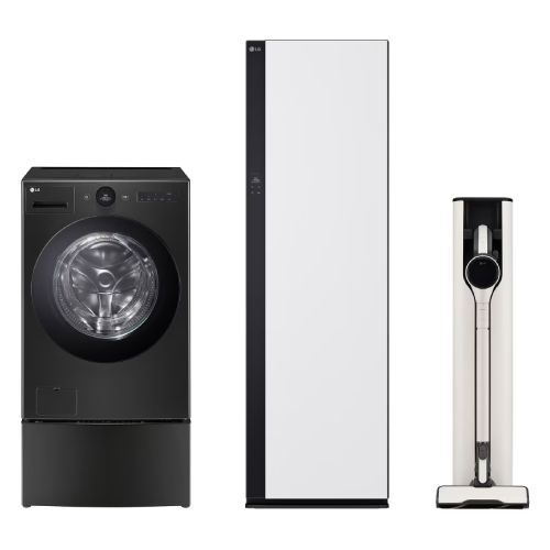 트롬AI 오브제컬렉션AI 워시콤보 FH25KAX + 스타일러 SC5MSR82H + 청소기 AX920BWE