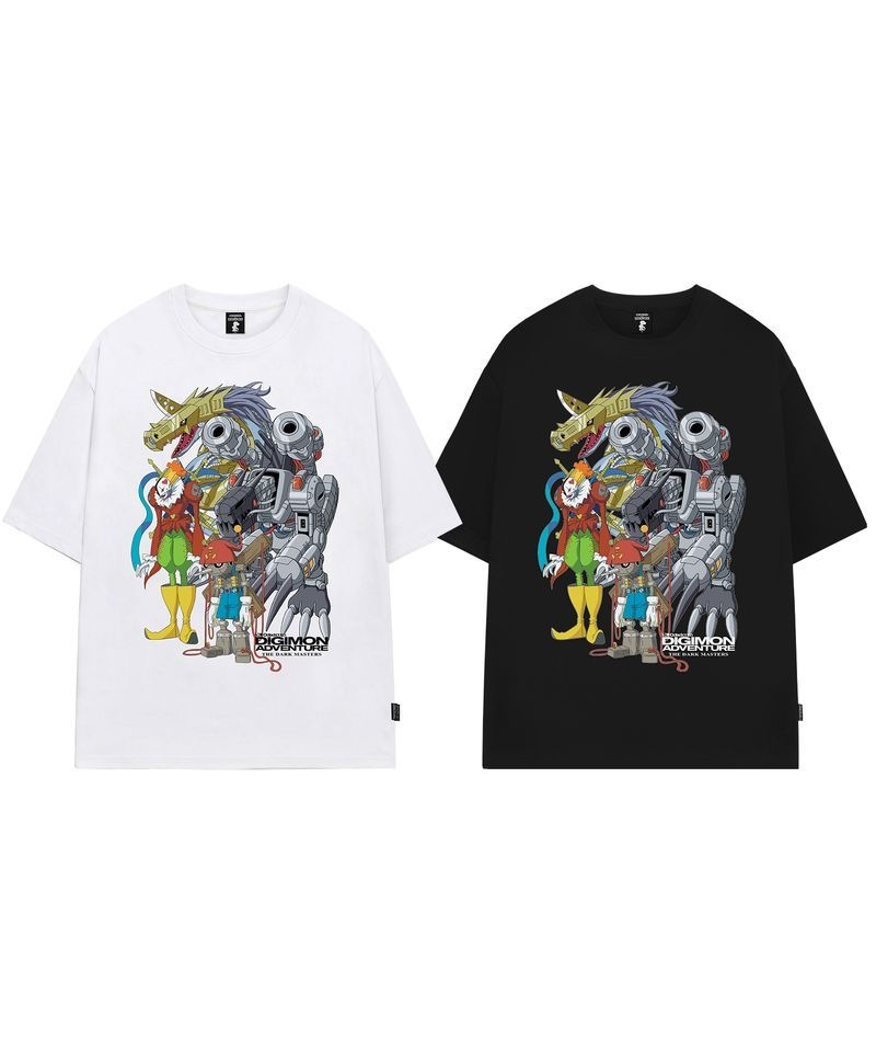 ODDSTUDIO 오드스튜디오 ODDSTUDIO 디지몬 어드벤처 The Dark Masters Overfit T-shirt - 2C오로 OLOR 1264597