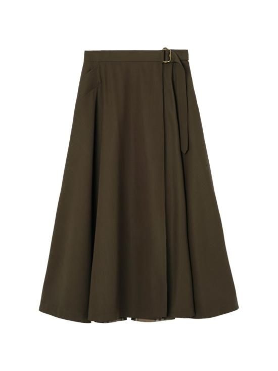 [해외] 버버리 26FW 버버리 미디 스커트 8128844 A3041 BROWN