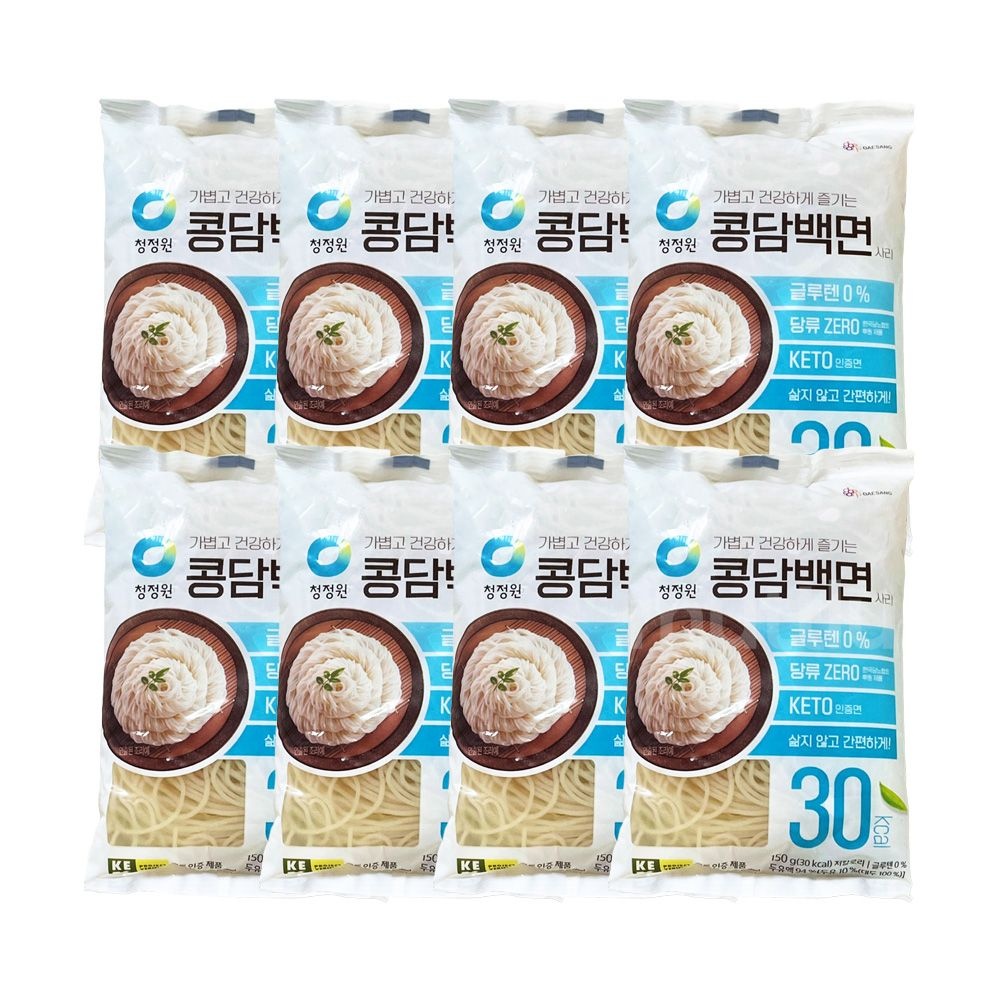 [대상]청정원 콩담백면 글루텐프리 사리면 150g 8개 콩단백면 두부면 두유면 단백질면