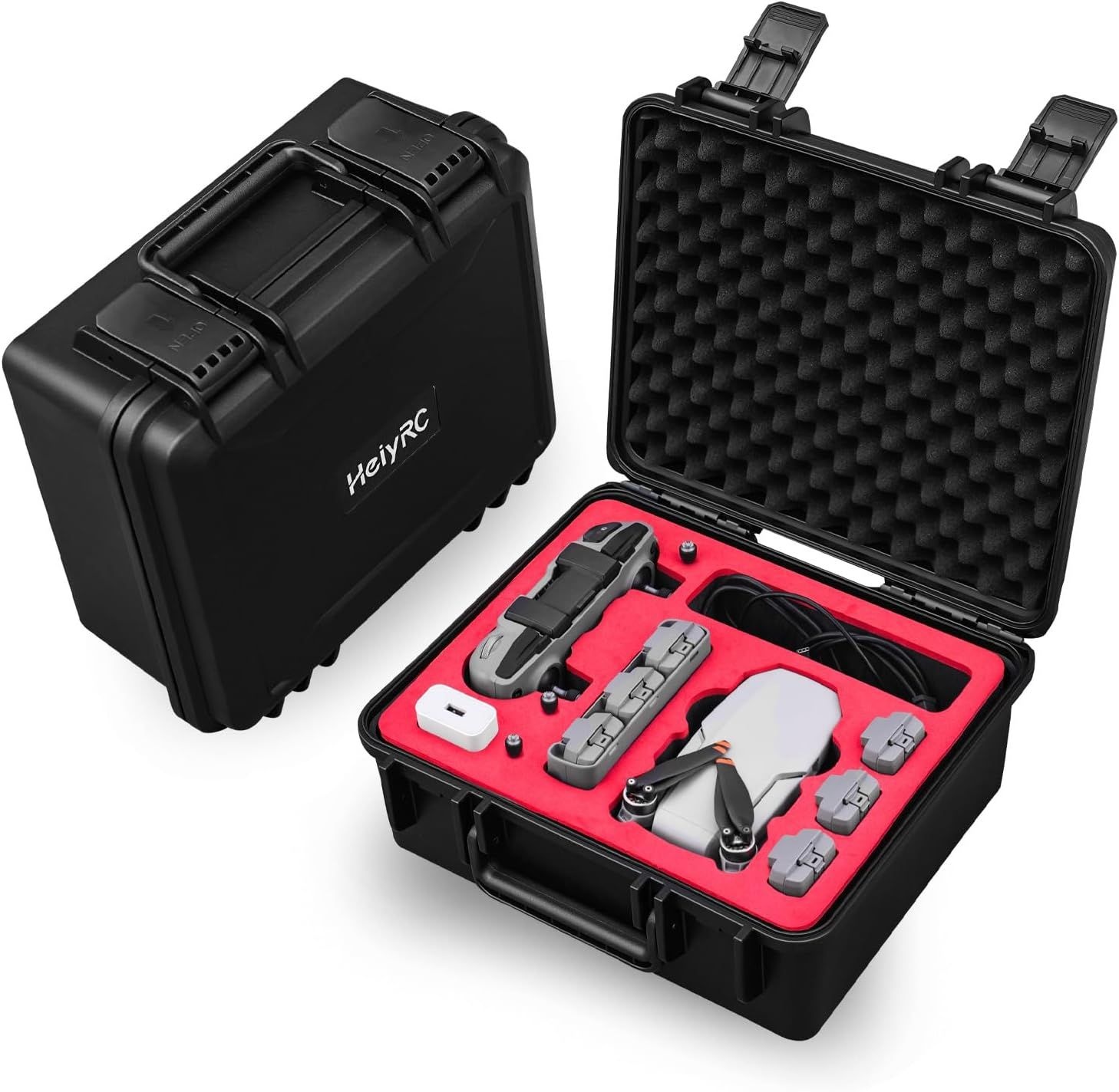 HeiRC Mini 2 SE 4K 케이스, 방수 휴대용 하드쉘 여행 상자(DJI Mavic SE/4K/2 플라이 모어 콤보) 스펙타 드론 액세서리용