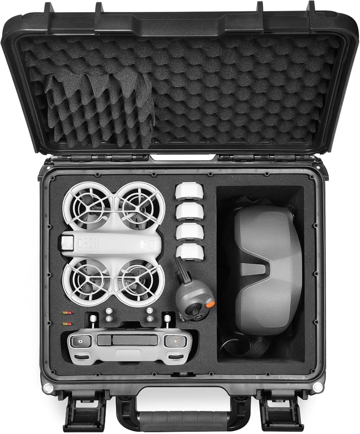 DJI Neo 1 드론용 레쿠피 방수 하드 캐리어 케이스, 플라이 모어 콤보, 고글 N3/3/2/인테그라, RC 2, N3/N2, 모션 3/2 및