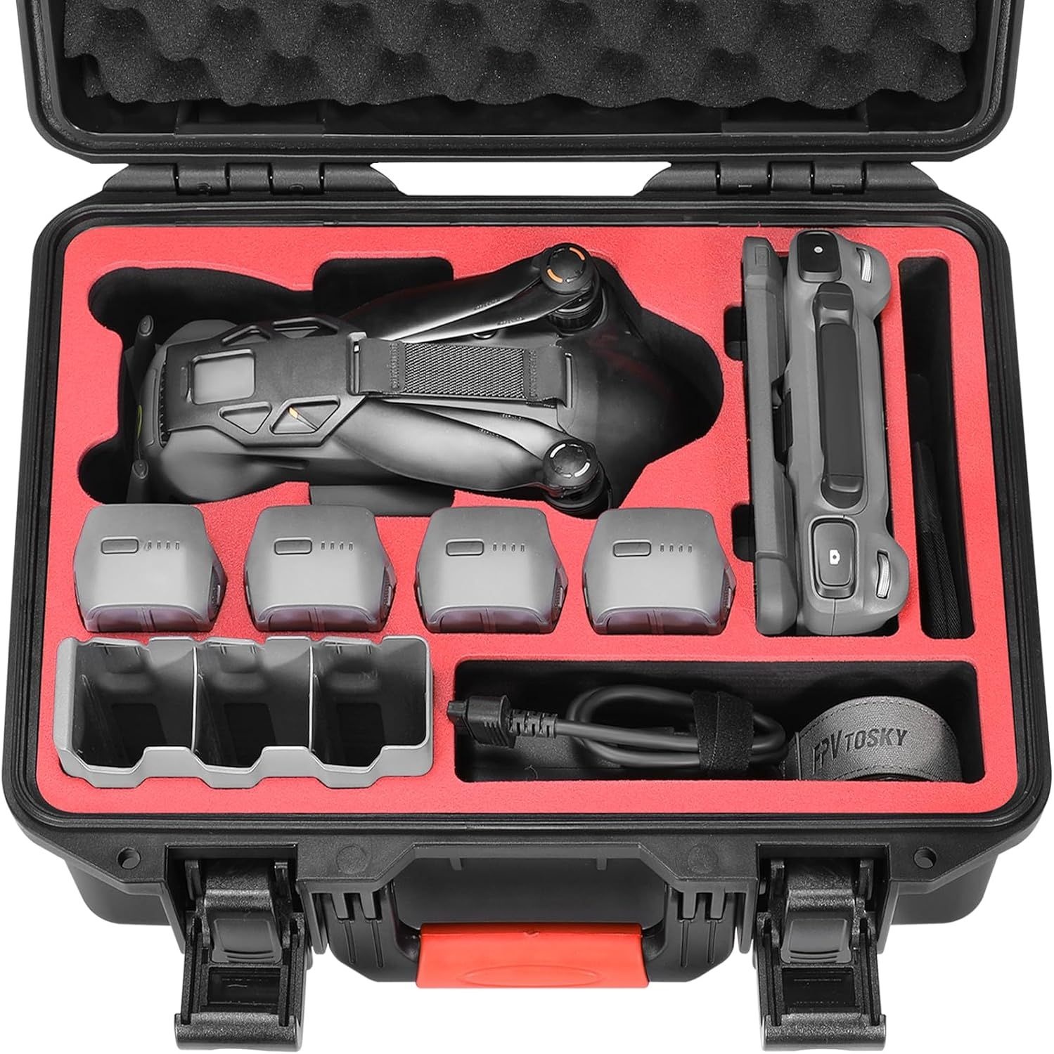 컨트롤러 랜야드가 있는 DJI 매빅 4 프로 크리에이터/플라이 모어 콤보용 FPVtosky 하드 케이스, RC Pro 2/ 2에 선쉐이드