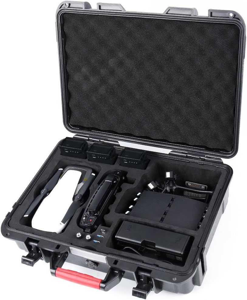 DJI 매빅 에어 플라이 더 많은 콤보에 호환되는 Smatree 10.2L 휴대용 케이스, 드론용 방수 여행용 하드 케이스 및
