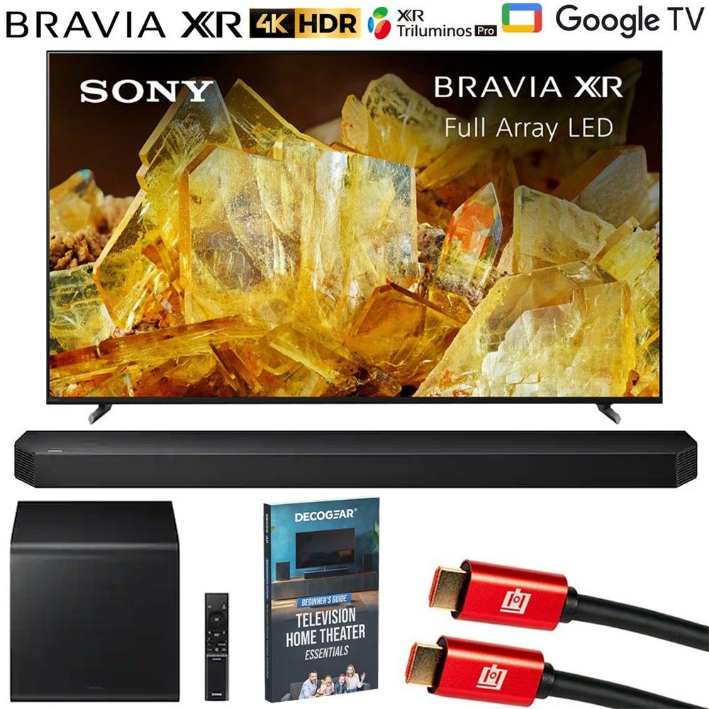 소니 브라비아 XR 65인치 X90L 4K HDR LED TV (리퍼비시 제품) 및 HWQ800H 사운드바 시스템 포함 1071188