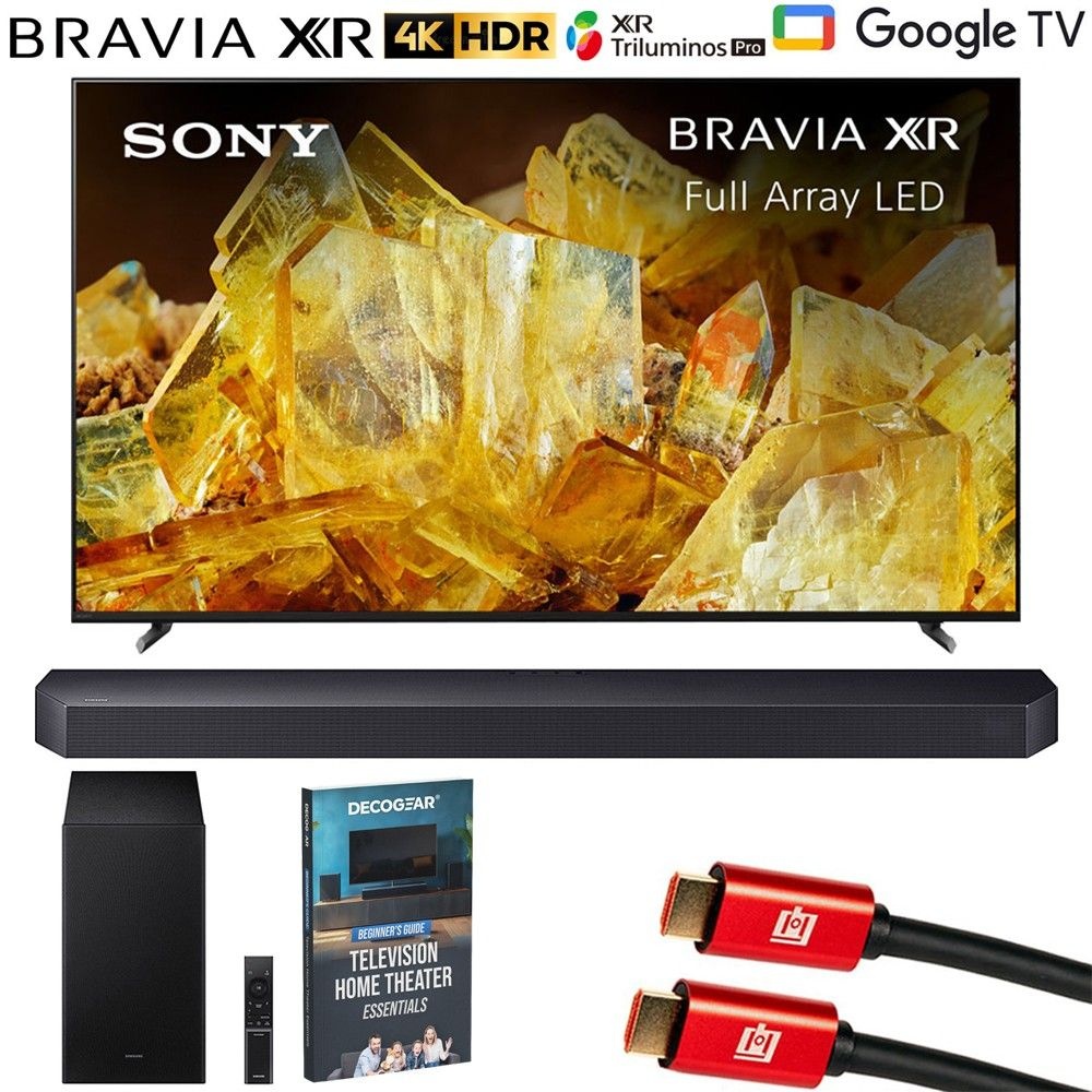 소니 브라비아 XR 65인치 X90L 4K HDR LED TV (리퍼비시 제품, 사운드바 + 서브우퍼 포함) 1071097