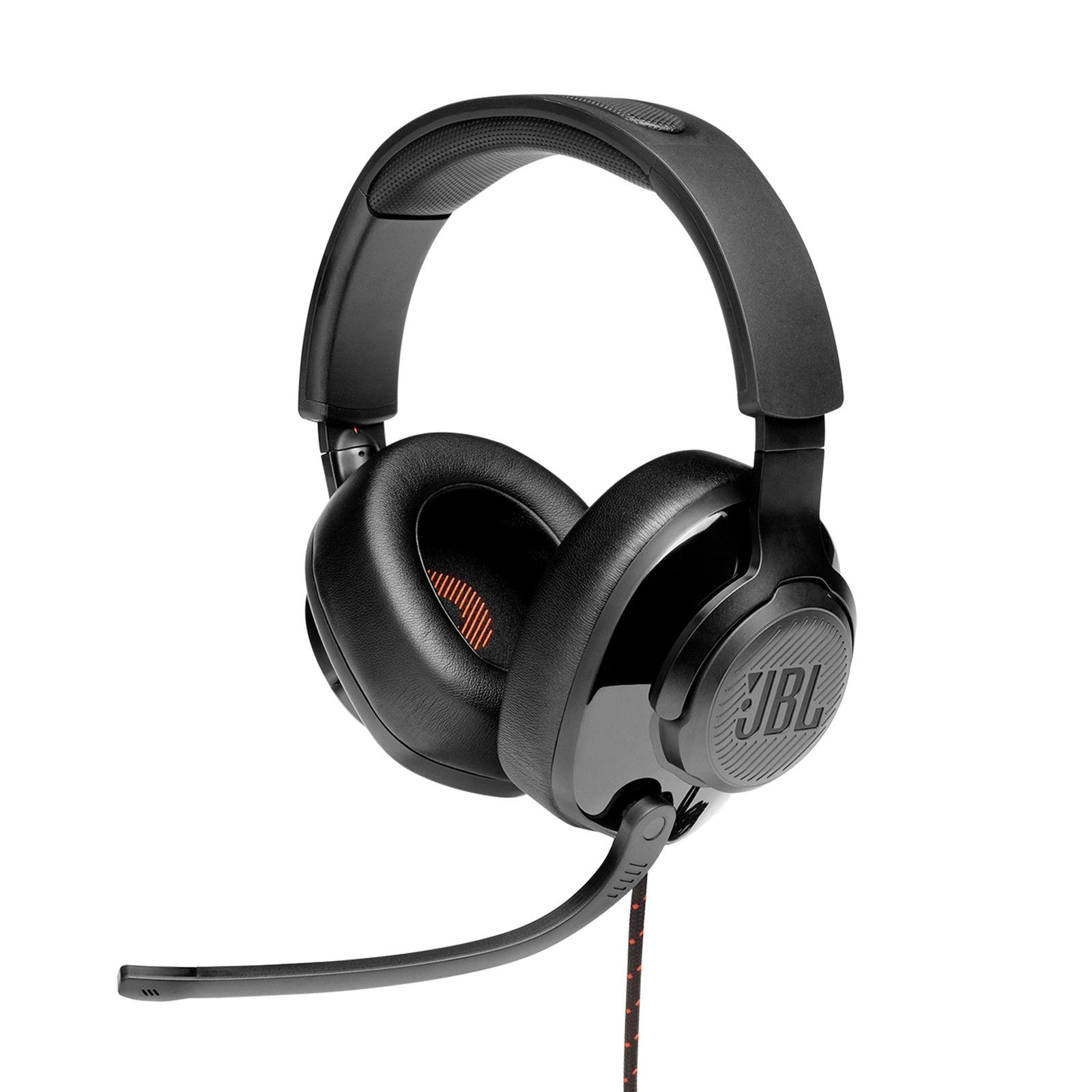 JBL 플립업 마이크가 장착된 하이브리드 유선 오버이어 PC 게이밍 헤드셋, JBL Quantum 300 668706