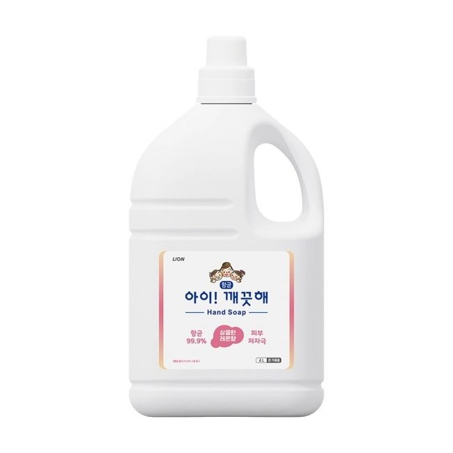 [온누리7%혜택]아이깨끗해 거품형 핸드솝 4L (펌프용기 490ml 포함)