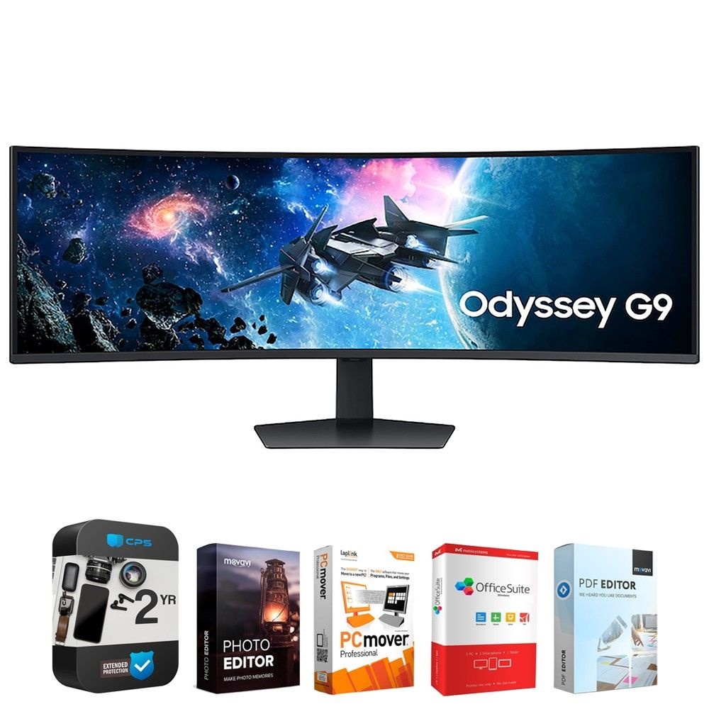Samsung 삼성 49인치 오디세이 G9 G95C DQHD 곡선 PC 게이밍 모니터 + 2년 팩 923186