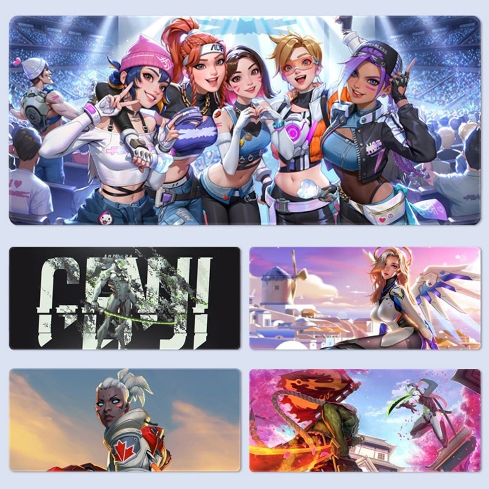 Printx 오버워치 B 2XL 게이밍장패드 아이돌마우스패드 장패드 피규어 pc 책 pop 오버워치 마우스 팝