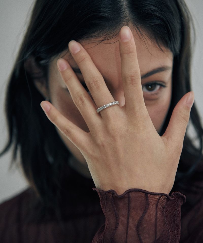 매장정품 VERTE [925 silver] Cinq.silver.219 / epais anse dew ring