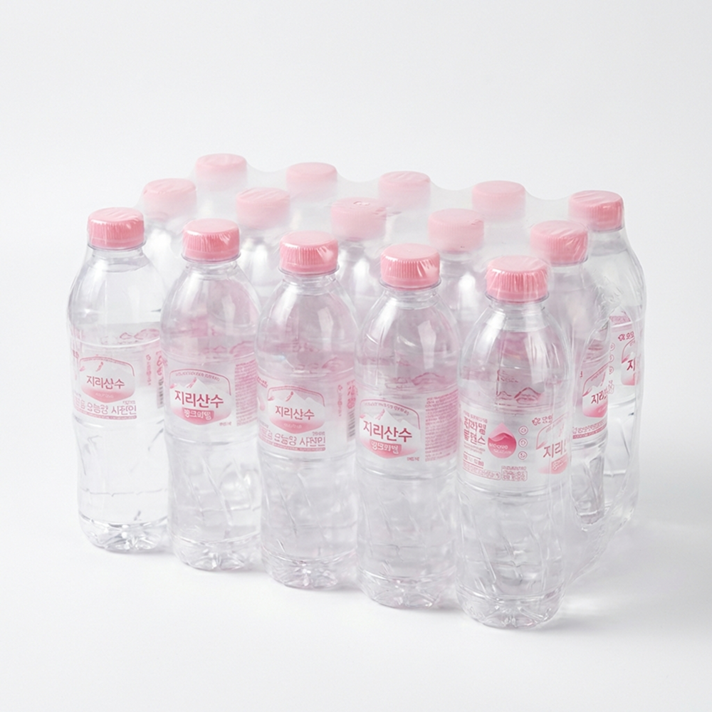 자취 필수 생수 지리산수 500ml 80병 냉장고 보관 간편한 생수