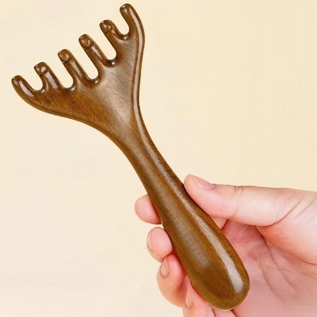 [오늘출발] 우드 괄사 마사지 빗 두피 얼굴 스틱 C타입